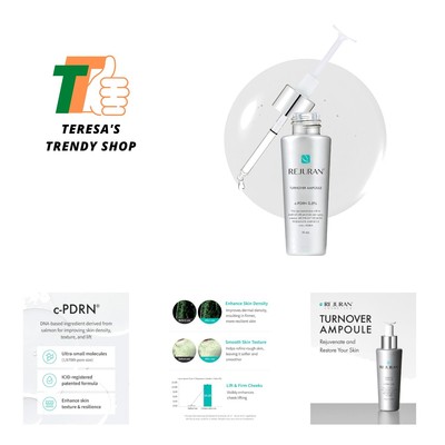 Turnover Ampoule, c-PDRN - Anti-Aging Face Serum for Firmness, Radiance, Yout...