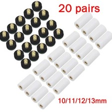 20x 10-13mm Replacements of Soft Pool Cue Stick Ferrules Billiard Screw-On Tips