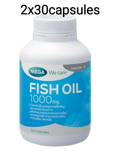 MEGA We Care Fish Oil 1000 mg Omega-3 Vitamin\u0026Mineral Supplements  2x30Capsules 8850769001907 | eBay