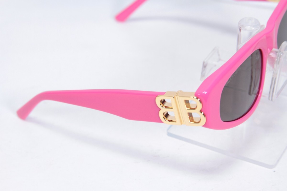 NEW Balenciaga Sunglasses Pink Gold BB0095S 006 53/19/135 | eBay