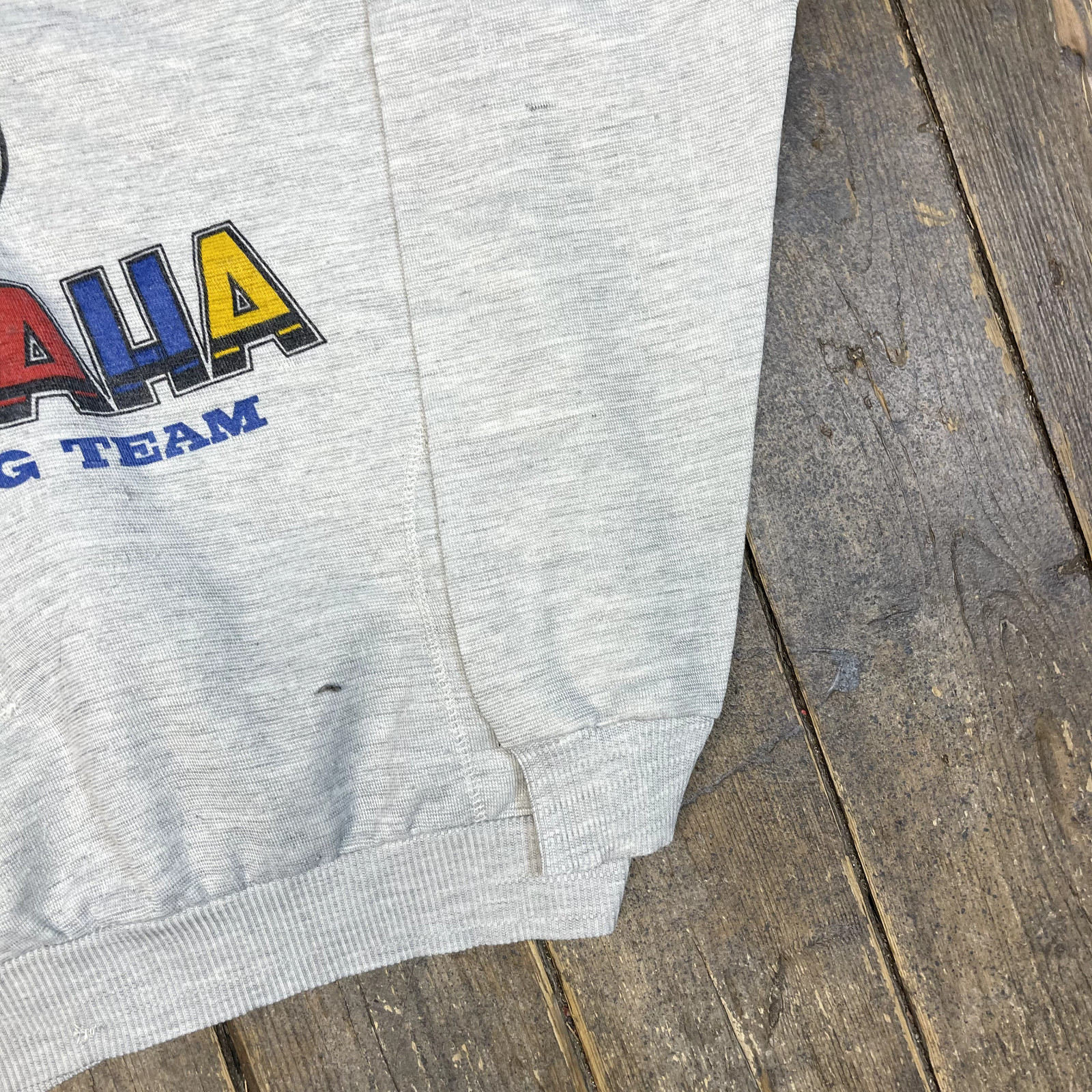 Yamaha Sweatshirt USA Racing Team Graphic Vintage 90s Jumper, Grey, Mens Small image 5