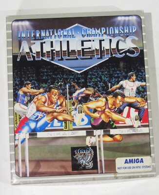 HAWK International Championship Athletics  SPIEL FÜR COMMODORE AMIGA OVP RAR Alt