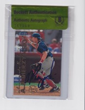 A.J. Pierzynski 1999 Fleer Tradition Rookie #487 Beckett Authentic Autograph