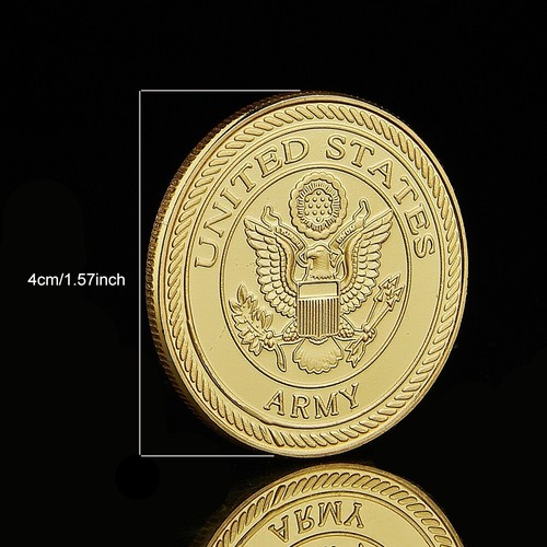 Moneda Desafío Chapada en Oro Ejército Aerotransportado Operacional Fuerzas Especiales Unidad EE. UU. 1ª - Imagen 6 de 9