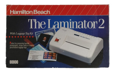 Hamilton Beach 'The Laminator 2' Laminating Machine/Model #80800/New In Box