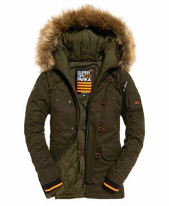 superdry parka green