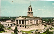 State Capitol Building Nashville Tennessee Exterior View Vintage Postcard 1965