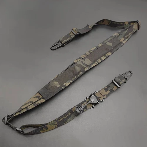 Ferro Slingster Weapon Sling Tan with Hardware Adjustable Shoulder Strap Buckle - Picture 8 of 34