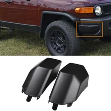 Black Front Corner Bumper End Cap LH&RH Kit Pair For Toyota FJ Cruiser 2008-2014