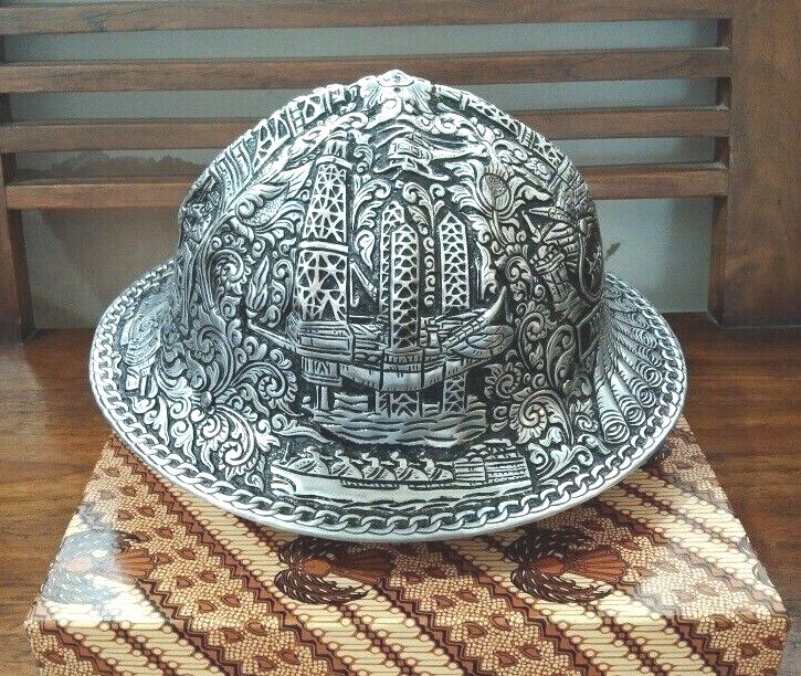 Engraved Aluminum Hard Hat Carved Aluminum Hard Hat Custom Engraved