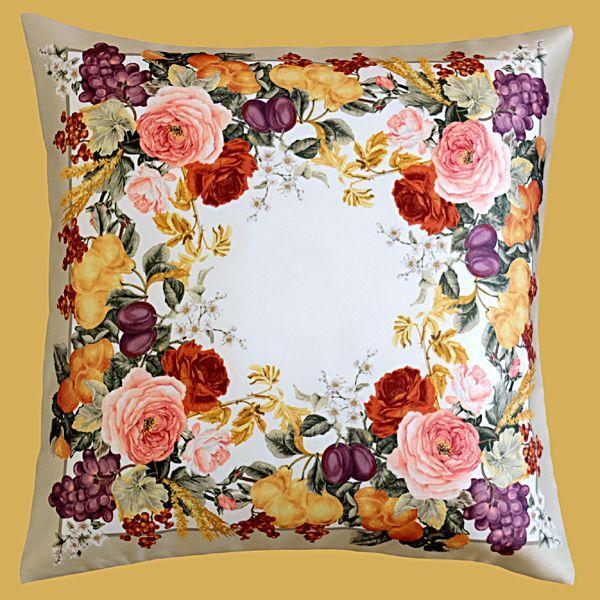 Espamira Herbst Kissenbezug 40x40cm - Türkise Blatt Deko Für Sofa & Wohnzimmer | Weicher Velours Stoff