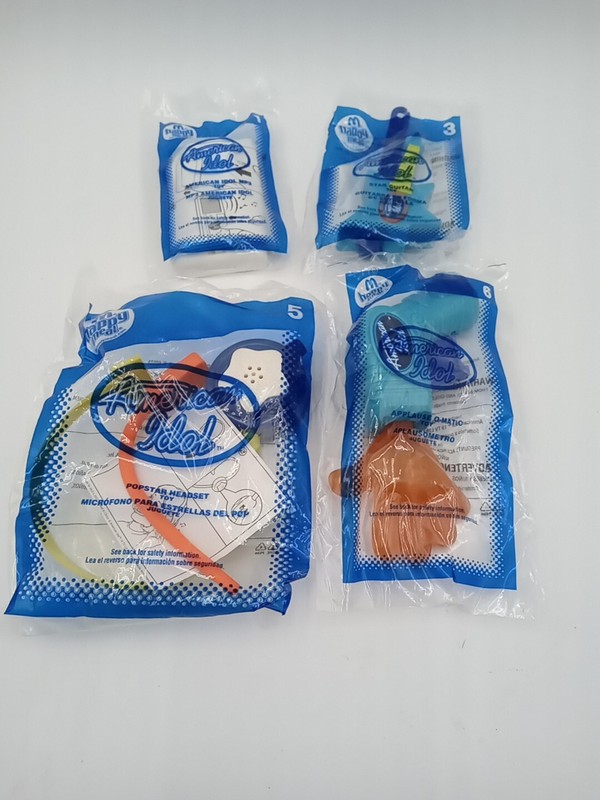 McDonald's 2007 Happy Meal Toys American Idol Set Of 4 #ubb3