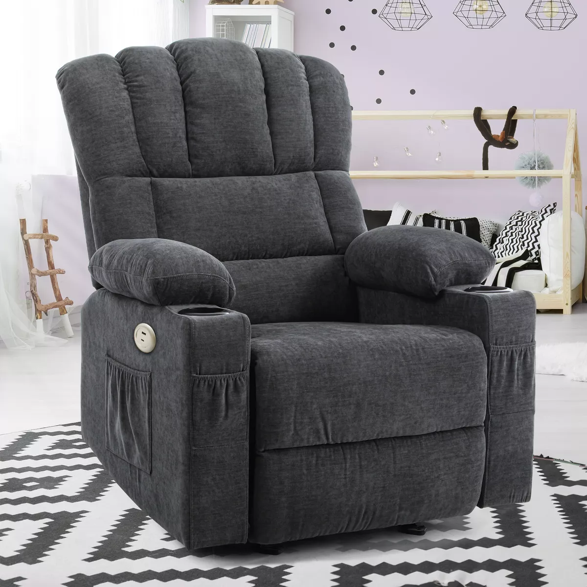 Electric Power Llift Massage Recliner Chair Single Sofa Glider