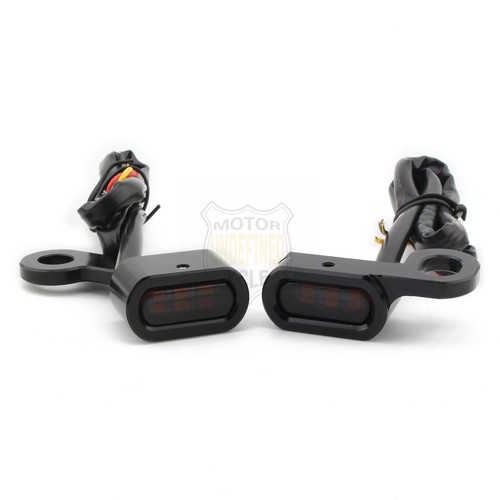 Handlebar Running Light LED Turn Signals Blinker For Harley Sportster 1200 883 - Picture 7 of 10