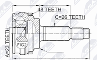 NPZ-TY-004 Nty Gelenksatz, Antriebswelle FüR Toyota