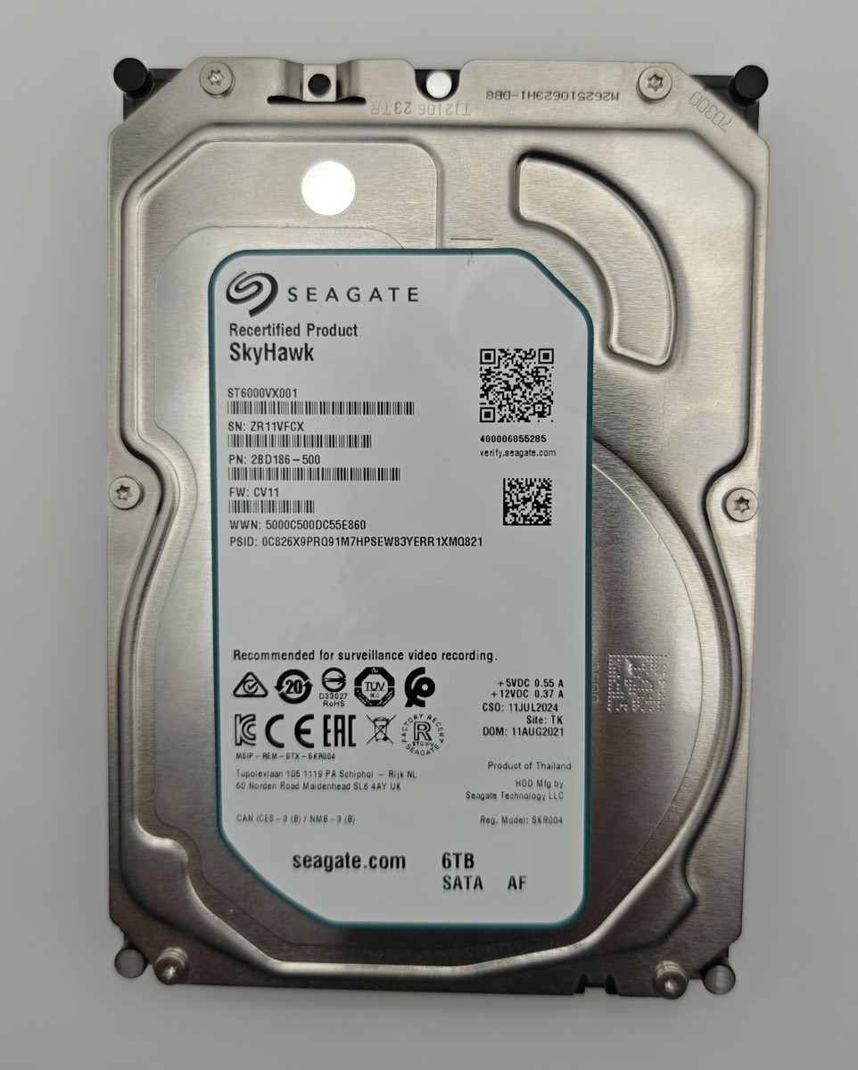Seagate SkyHawk 6TB HDD 【公式通販】
