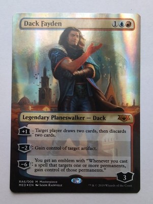 MTG Dack Fayden (MED) Mythic Edition: Ravnica Allegiance Foil RA6 + Emblem