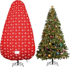 Upright Christmas Tree Storage Cover,Tear Resistant Adjustable Christmas Tree US