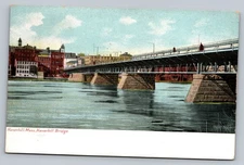 c1901 Haverhill Bridge Massachusetts MA Vintage Postcard Undivided Back 