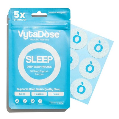 Vytadose Natural DEEP Sleep Patches for Adults 8-Hour Time-Release Formula fo...