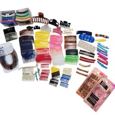 Huge Lot Vtg Hair Clips, Combs, Barrettes Bobby Pins Goody Scunci  more Prop