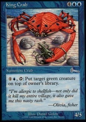 King Crab Urza's Legacy Lightly Played, English