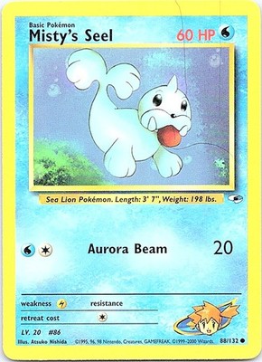 Misty's Seel 088/132 Gym Heroes Common LP