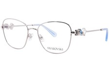 Swarovski SK1025 401A Eyeglasses Frame Women's Silver Full Rim 52mm