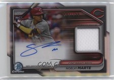 2024 Bowman Chrome Chrome Auto Relics 2/150 Noelvi Marte #BCAR-NM Auto 11o2