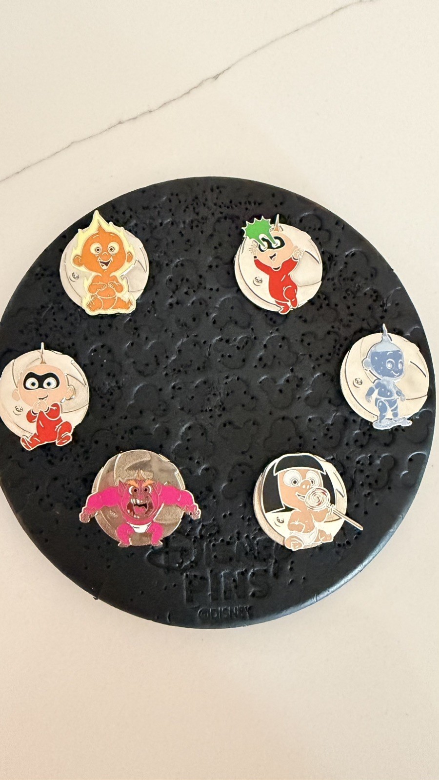 Disney New 2024 Disneyland Hidden Mickey Jack-Jack Pixar Pin Set With Chase Htf