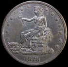 1878 S US Trade Silver Dollar AU #U4