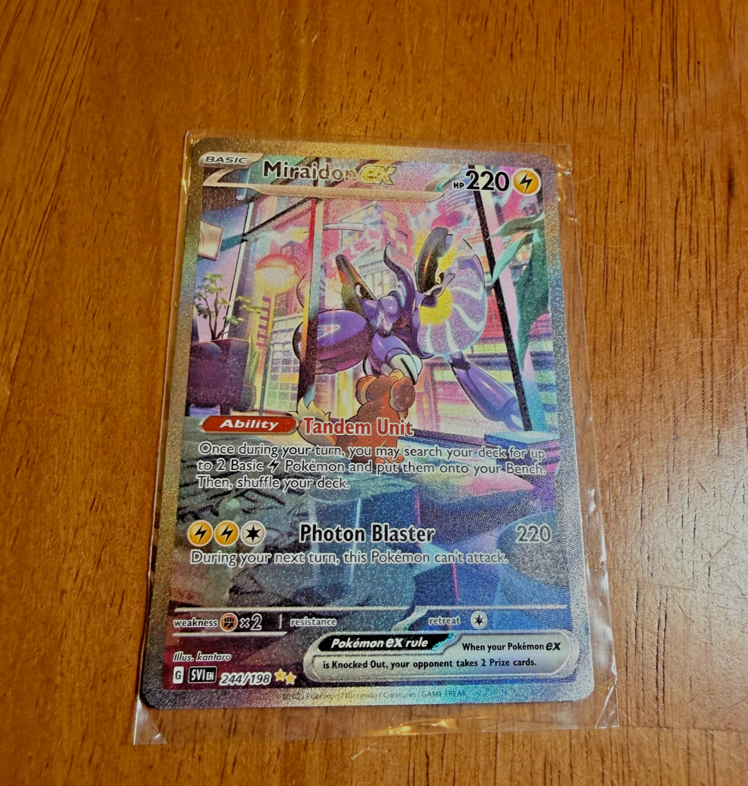 Pokemon Card Miraidon ex SIR SV01: Scarlet & Violet Base Set 244/198 NM