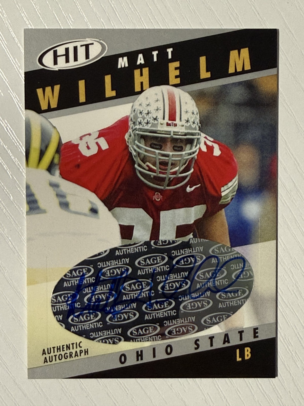 Matt Wilhelm SA-GE Hit Autographs #A35 Silver