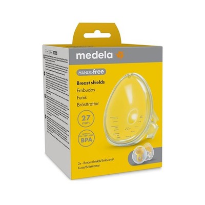 Medela Hands-free 2 Brusthauben für Hands free Auffangschalen Brusthütchen 27mm