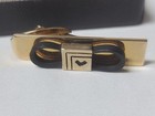 Gates Rubber Co black & goldtone belt cufflinks & tie clip with case Sales Award — photo 3