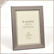 Natalini Handmade Italian Wooden Marquetry Frame 5x7" ( 13x18 cm ) Gray, NEW