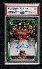 2023 Bowman Green Refractor 85/99 Jud Fabian #BMA-JF PSA 9 MINT Auto 1m9v