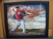 Max Scherzer Washington Nationals Autographed Poster Fanatics Authentic