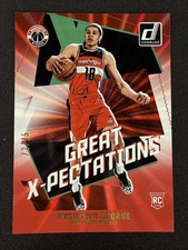 Kyshawn George Rookie 2024 Donruss Great X-Pectations Holo Red & Green Laser /75
