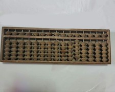  Wooden Soroban Abacus Showa Retro Math Learning Tool Japanese USED K