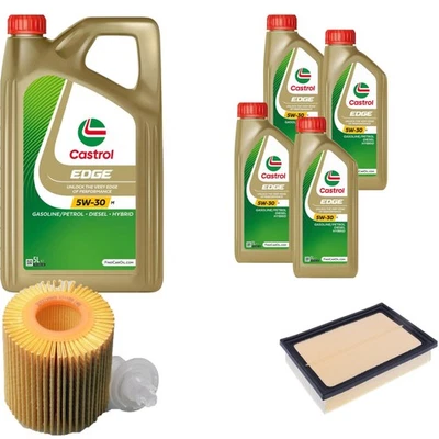 Inspection Set Castrol EDGE 5W-30 M Moteur 9L Pour Lexus RX 450H AWD - Photo 1/4