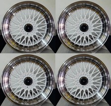 18 Wheels 18x8 35 5x114.35x120 White Machined Lip Rs Style Rims Set 4 18 Wheels 18x8 35 5x114.35x120 White Machined Lip Rs Style Rims Set 4