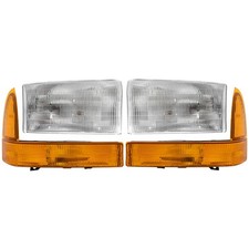 Headlight Kit For 99-01 Ford F-250 Super Duty 00-01 Excursion With Corner Light