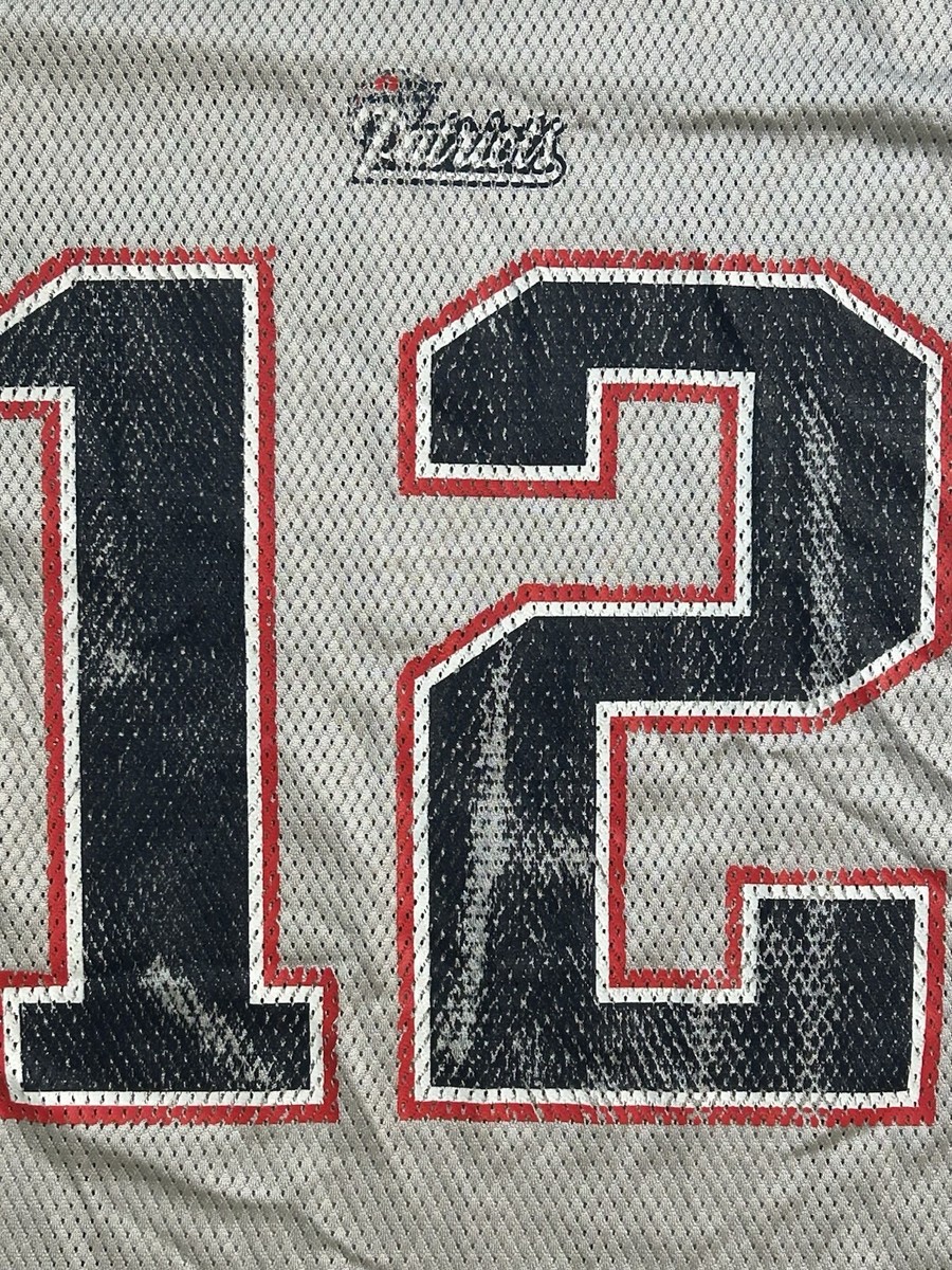 Vintage Tom Brady SILVER Jersey NFL New England Patriots Reebok