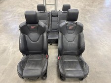 15-18 Ford Focus St Recaro Black Leather Seat Set Front And Rear Oem Used