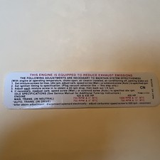 1969 Corvette Engine Emissions Decal 427 435hp Cn 3959136 1969 Corvette Engine Emissions Decal 427 435hp Cn 3959136