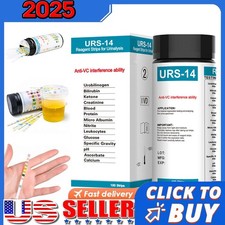 URS-14 100strips Urinalysis Reagent Test Paper 14 Parameters PH Test Strips Home