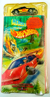 Heroes on Hot Wheels (VHS,1991) Race To Future/Rally NEW 1/64 DIECAST PORSCHE