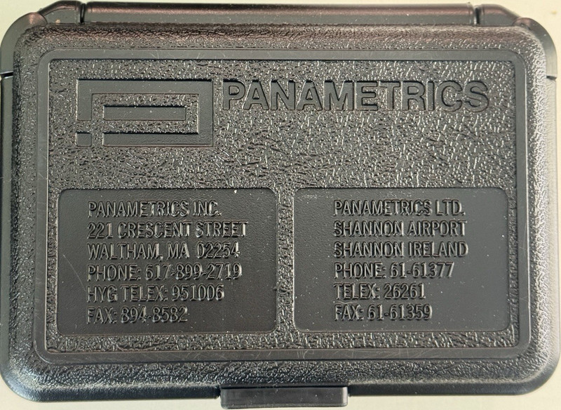 Panametrics BWT-1/1T-02-N-B-AX-V Threaded Probe/Transducer Set w/ Case