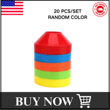 10/20Pcs Soccer Training Cones Football Marker Discs Practice Outdoor Sports